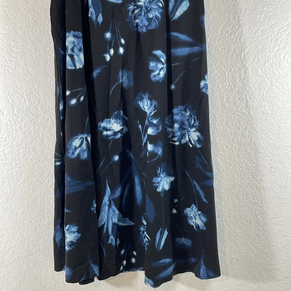 RVCA Baby Doll Blue Floral Sleeveless Shunter Mini Tank Dress Size Small NEW - Picture 4 of 10